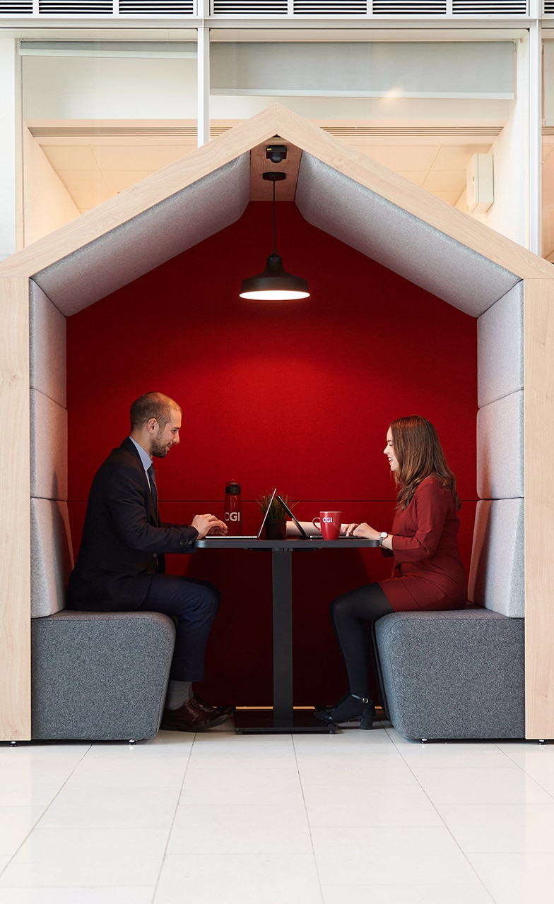 CGI colleagues strategizing