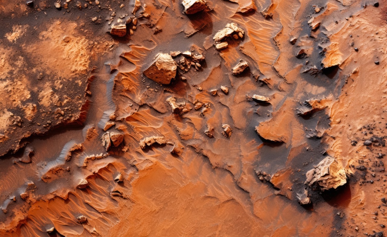 Close-up of Mars