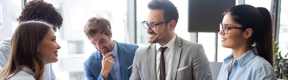 Consultants discussing CFO Advisory Services