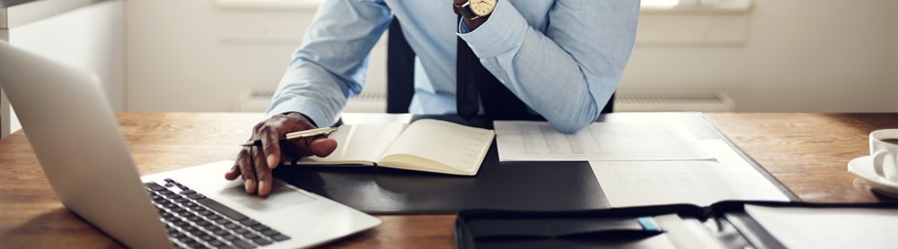Man working at a desk