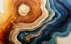 Abstract of tree stump rings