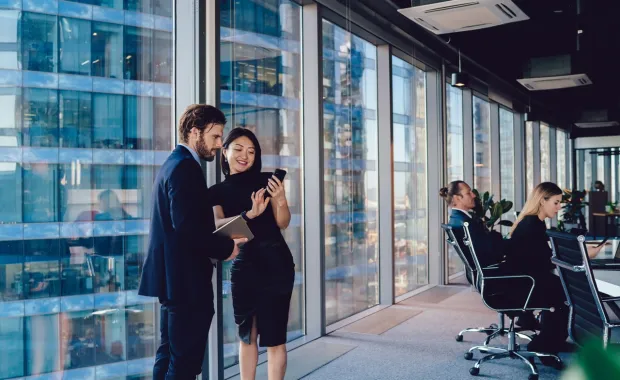 business people working in conference room