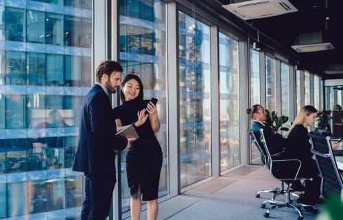 business people working in conference room
