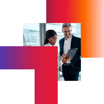 Colleagues discussing Google Cloud