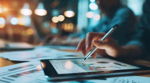 Financial on a tablet