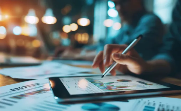 Financial on a tablet