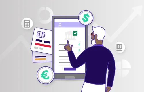 Mobile banking illustration