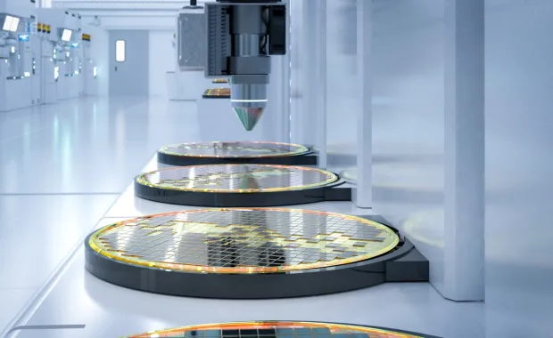 Semiconductor manufacturing with robotic arms